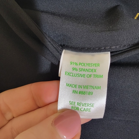 NWT Lilly Pulitzer Corso Pant UPF 50+ Luxletic Golf Pant Onyx Black Size 4 - Picture 7 of 8